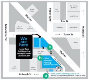 Parking directions for Moore Walker Davey Searrells