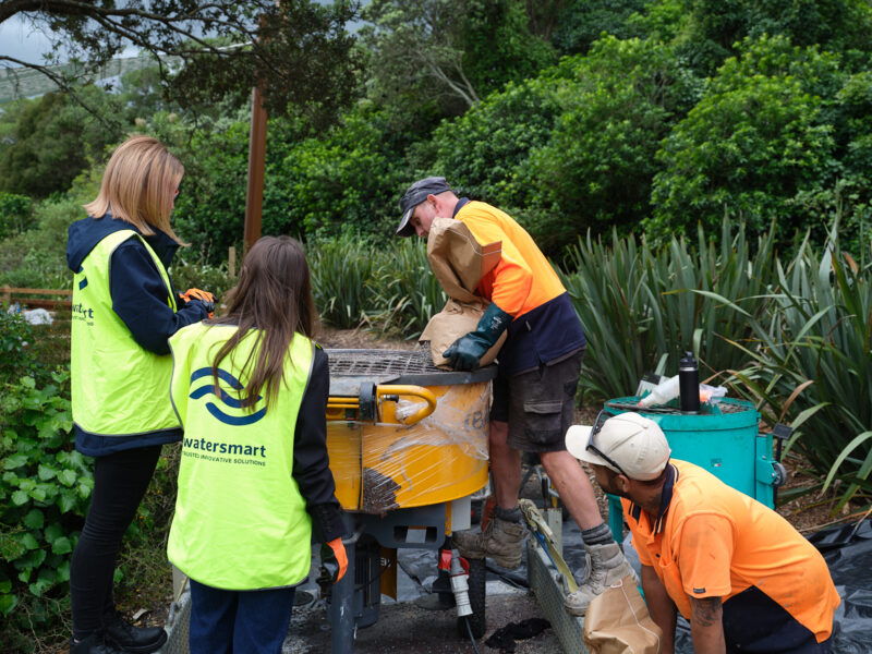 Watersmart team working on water management and treatment solutions in Auckland, New Zealand