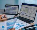 Reviewing financial information and documents for law firm benchmarking