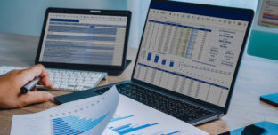 Reviewing financial information and documents for law firm benchmarking